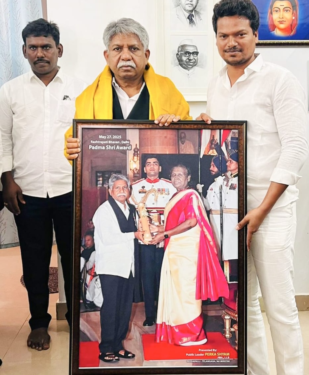 దశాబ్దాల కృషికి ‘పద్మశ్రీ’ గౌరవం* దశాబ్దాల కృషికి ‘పద్మశ్రీ’ గౌరవం*